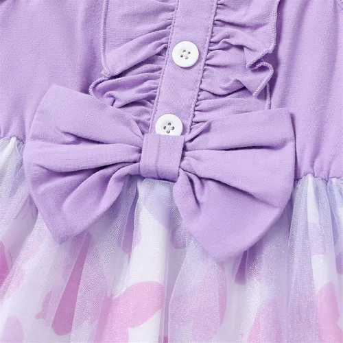 Vista 4 de PATPAT Baby Girl Dresses Strap Tutu Dress Butterfly Print Tulle Dress Flower Girl Party Birthday Princess Dresses