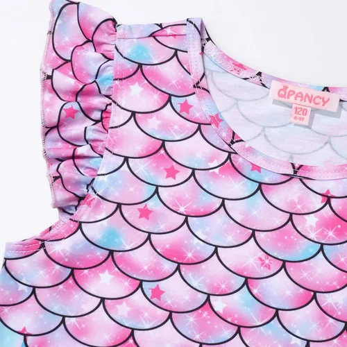 Vista 3 de Camisón a juego para niñas y muñecas de 18 pulgadas, pijama de unicornio