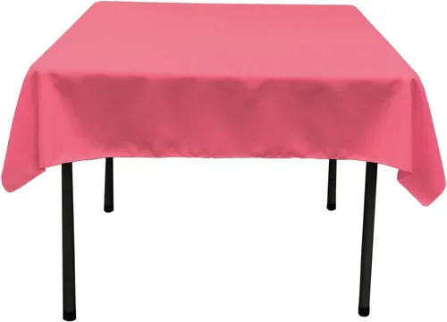 Vista 140 de LA Linen. Mantel cuadrado de popelina de poliéster