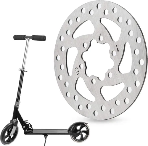 Vista 6 de Disco de freno de 120, disco de freno eléctrico de acero inoxidable Patineta Rotor Pad Scooter eléctrico Disco de freno Piezas de repuesto 34