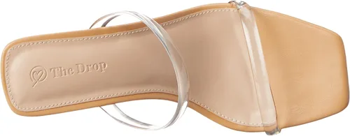 Vista 7 de The Drop Women's Avery Square Toe Two Strap High Heeled Sandal