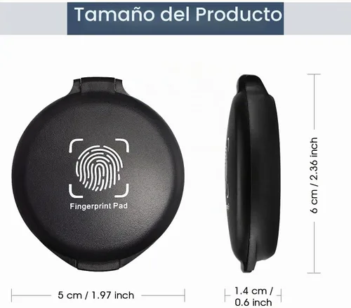Vista 2 de Almohadilla de tinta de huellas dactilares (paquete de 2) – Almohadilla de tinta de huellas dactilares para suministros notariales, identificación