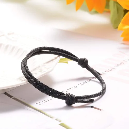 Vista 3 de Jeka 6 pulseras ajustables de cuerda trenzada náutica hecha a mano para hombre