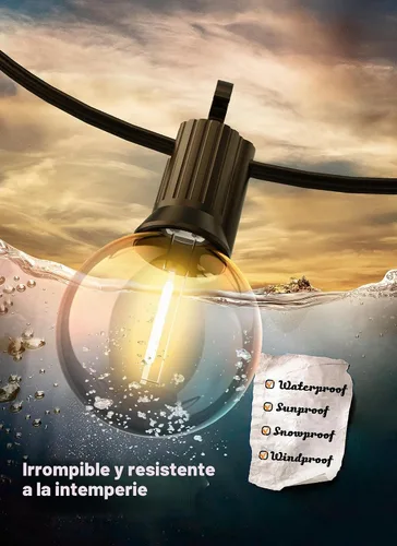 Vista 3 de Brightown Paquete de 10 bombillas LED G40 de repuesto, base E12, 2200K Luz LED