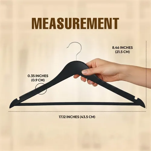 Vista 2 de Utopia Home Perchas de Madera Premium Paquete de 30 – Percha de Abrigo Duradera y Delgada – Percha para Trajes con Gancho Giratorio de 360 Grados