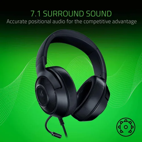 Vista 3 de Razer AUDIO GAMING RAZER KRAKEN X LITE