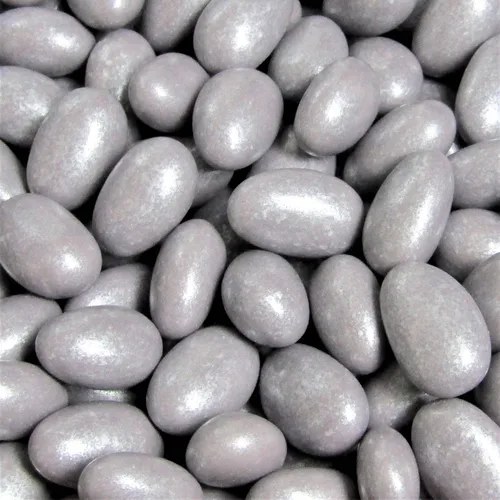 Vista 3 de Almendras Silver Jordan by Its Delish, 5 libras a granel Nuez de almendra confitada con revestimiento de caramelo dulce – Recuerdos de boda a