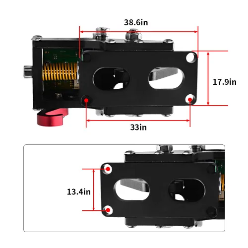 Vista 4 de CNRAQR PCPS4PS5 Racing Game USB Handbrake 16Bit SIM for Racing Games, Compatible with Logitech G29 Simulate Linear Handbrake Realize Switch
