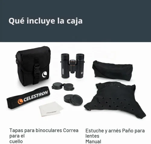 Vista 11 de Celestron TrailSeeker ED 8x32 ED - Prismáticos compactos de vidrio