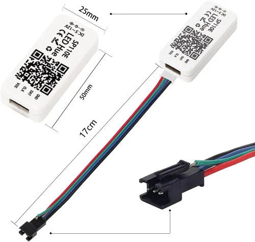 Vista 3 de Generic WS2811 WS2812B SK6812RGB SK6812RGBW Bluetooth Mini controlador iOS/Android App Control 1024 píxeles