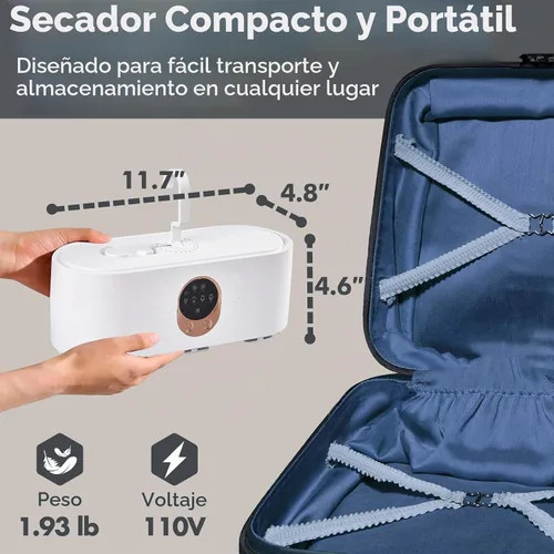 Vista 4 de Secadora de ropa portátil colgante, mini y secadora compacta