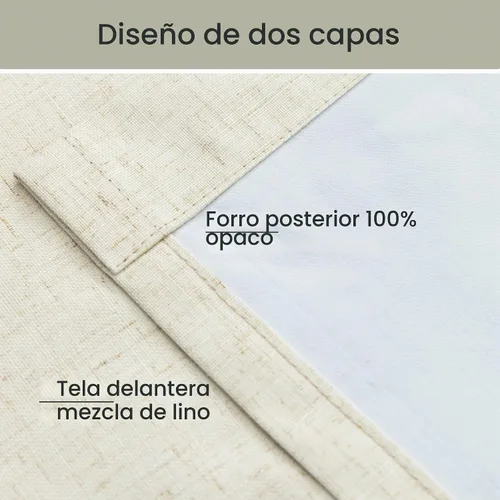 Vista 9 de Mrs.Naturall Cortinas de cocina beige de 42 x 45 pulgadas de largo para cortinas opacas pequeñas