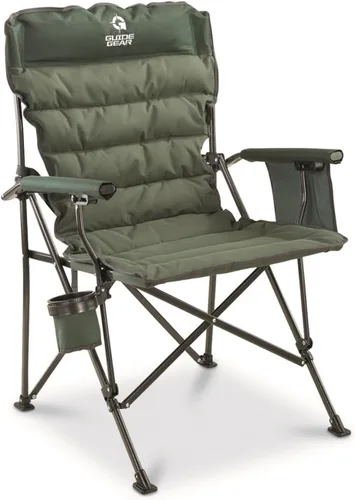 Vista 10 de Guide Gear Silla de campamento acolchada extragrande XL Comfort Mammoth; incluye bolsa de transporte, portátil, plegable, sillas de campamento