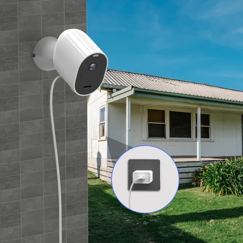 Vista 7 de Adaptador de corriente USB para exteriores de 5 V 2 A, compatible con WyzeCam, Blink Mini Pan, Nest Cam, Ring Spotlight/Stick Cam, Kasa Cam, Nest