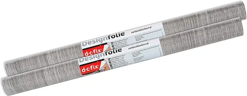 Vista 2 de d-c-fix 346-0587-2PK - Película autoadhesiva decorativa, rollo de roble Sheffield gris perla, 17 x 78 pulgadas, paquete de 2