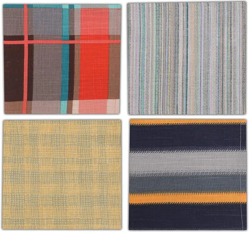 Vista 53 de Ruvanti - Servilletas de tela, paquete de 6, 45x45 centímetros, 100% algodón, lavables, suaves y absorbentes, perfectas para bodas, cenas de Belleza