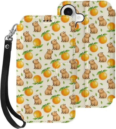 Vista 25 de SWEET TANG Compatible with iPhone 17 Pro Wallet Case Women PU Leather Shockproof Protective Folio Flip Cover (Chicken Chickens)