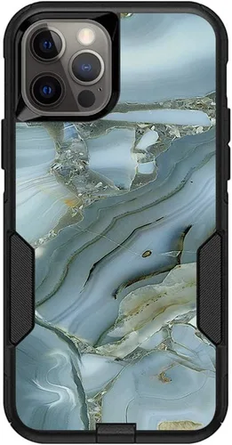 Vista 15 de MightySkins Skin compatible con OtterBox Commuter iPhone 12 y 12 Pro - Mármol ámbar Funda protectora de vinilo duradera y única Fácil de aplicar