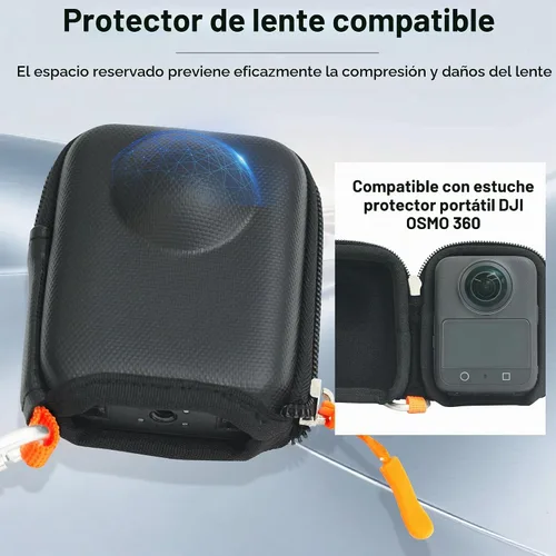 Vista 8 de CYNOVA Osmo 360 - Funda para accesorios DJI Osmo 360, con protector