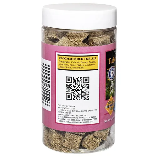 Vista 5 de San Francisco Bay Brand Alimento liofilizado para peces Tubifex Worms – Todo natural con alto contenido de proteínas para peces de agua dulce
