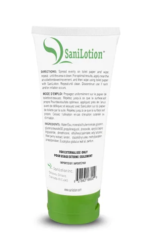 Vista 2 de Loción limpiadora higiénica tubo de 3.4 fl oz – Limpia, hidrata e hidrata el área anorrectal después de la evacuación intestinal - Bueno para el uso