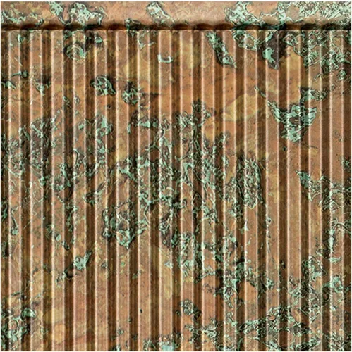 Vista 41 de FASÄDE Panel decorativo de mosaicos de vinilo en bermuda bronce (muestra de 6x6 pulgadas)