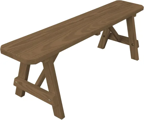 Vista 34 de Furniture Barn USA Pine - Banco tradicional de 2 pies, color negro