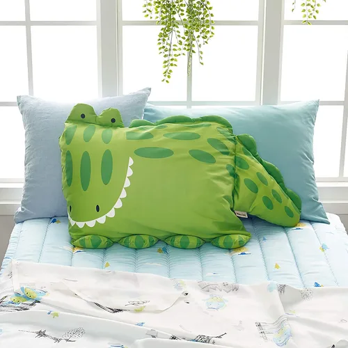 Vista 3 de The Original Milo & Gabby - Funda de almohada para niños, Albert el cocodrilo, funda de almohada para mascotas para niños Alberto el cocodrilo