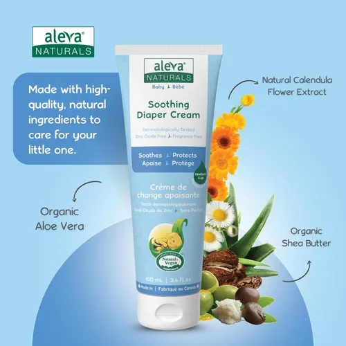 Vista 5 de Aleva Naturals Crema calmante para pañales, 3.4 fl oz 37937 Blanco