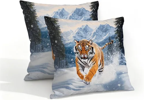 Vista 55 de Juego de 2 fundas de almohada impermeables para exteriores, 16 x 16 pulgadas, fundas de almohada decorativas de patio para muebles de jardín, sofá