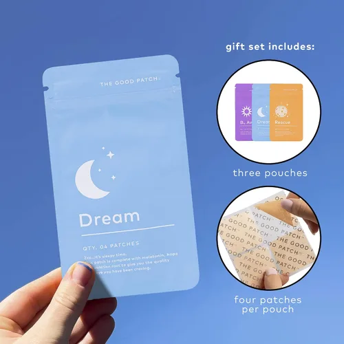 Vista 3 de LA MEND The Good Patch - Parches de equilibrio diario – Awake B12 para energía, rescate para la recuperación y sueño para dormir, alimentado por