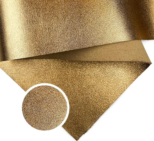 Vista 18 de Piel de cordero metálica azul claro real: material de cuero genuino brillante para costura, manualidades y fabricación de joyas