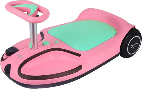 Vista 11 de Coche eléctrico oscilante aigo - Coche eléctrico de 21.6V para niños con pedal y asa de tracción, coche oscilante de 3 velocidades, coche