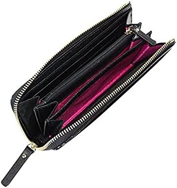 Vista 5 de Kate Spade Alice Court Nisha Bow Zip Around Wallet Negro