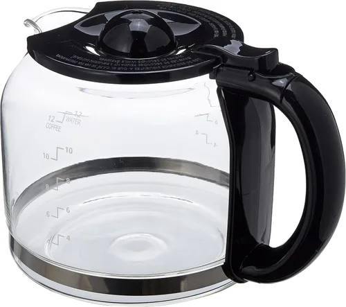 Vista 2 de Capresso Jarra de vidrio para 12 tazas, color negro