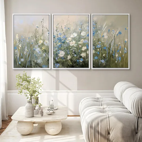 Vista 81 de SIGNWIN Lienzo enmarcado para pared, juego de arte de collage de hojas transparentes en blanco y negro, ilustraciones de naturaleza silvestre, arte
