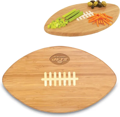 Vista 2 de Tabla de cortar de bambú de los New York Jets