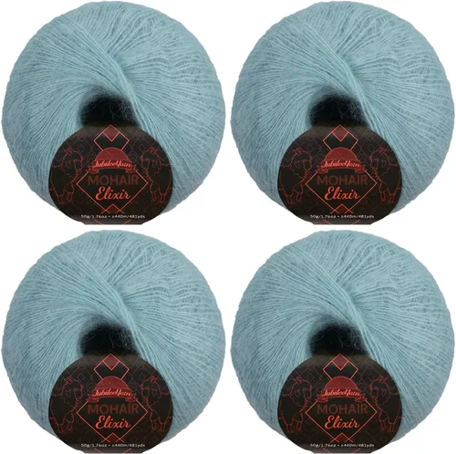 Vista 15 de JubileeYarn Mohair Elixir Yarn - 50g/Skein Baby Wool Blend - Cosmopolitan - 1 Skein