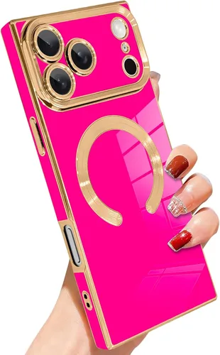 Vista 38 de SAKUULO - Funda magnética rectangular de lujo para iPhone 12 Pro Max, color negro