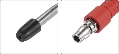 Vista 4 de HARFINGTON Pistola de soplado de aire de acero inoxidable de alta presión con boquilla angular de 4 pulgadas de largo, mango de 5.906 in para Rojo