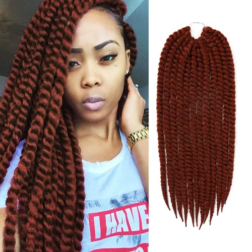 Vista 14 de Glam21USA sintético Jumbo Senegalese Twist sintético de 12 pulgadas 2-Azul