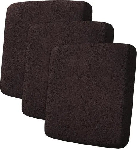 Vista 88 de ANARACHON Fundas de cojín de sofá con aspecto de cuero, juego de fundas de asiento de sofá, protector de muebles para sillón seccional, sofá biplaza