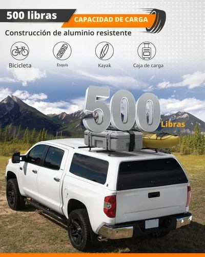 Vista 3 de MELIPRON - Soporte de techo para camión resistente, capacidad de 500 libras