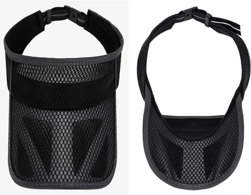 Vista 4 de XRDSS Gorra de béisbol ajustable transpirable de ala ancha con protección UV para playa, golf, correr, tenis