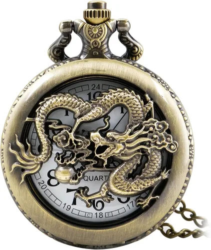 Vista 14 de Men's Pocket Watch, Arabic Digital Dial Pocket Watches with Chain CF104