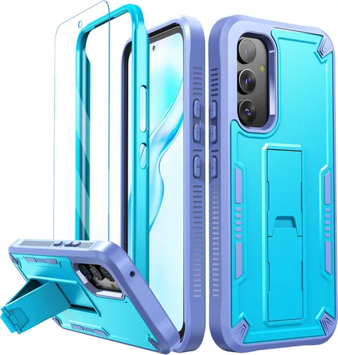 Vista 16 de URBANITE Funda para Samsung Galaxy A13 con soporte, protección a prueba de golpes de grado militar con protector de pantalla compatible con teléfono