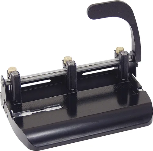 Vista 2 de OIC - Punzón de palanca de 3 agujeros, color negro