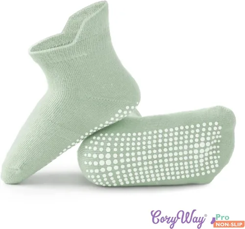 Vista 6 de CozyWay - Calcetines antideslizantes para bebés niños y niñas paquete de 6 y 12 unidades calcetines y tobilleras antideslizantes para bebés y niños