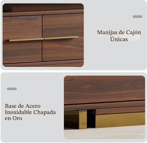 Vista 8 de Soporte de TV extensible, consola de TV moderna para TV de hasta 100 pulgadas, centro de entretenimiento de longitud ajustable, consola multimedia