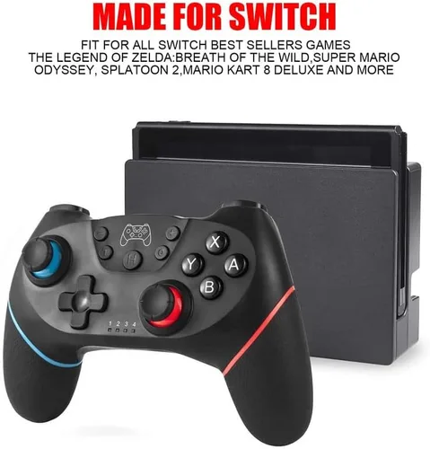 Vista 5 de Controlador de interruptor controlador profesional inalámbrico para interruptorSwitch LiteSwitch OLED interruptor remoto Gamepad con joystick